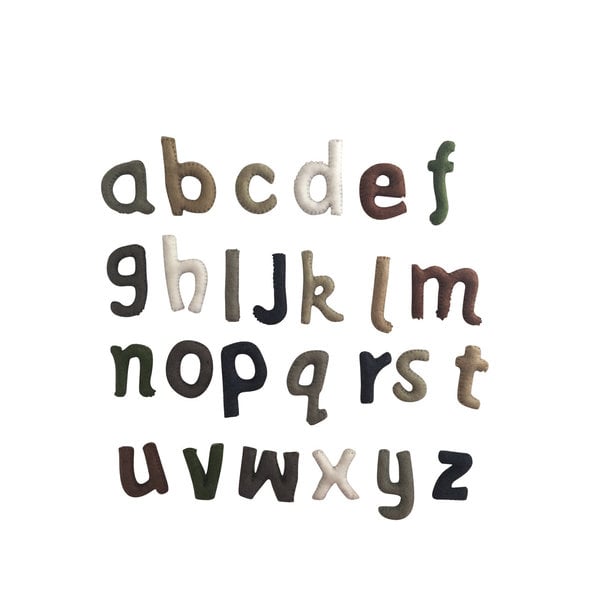 Papoose Toys Papoose Toys Alphabet Alphabet Natural Centré 7 cm H