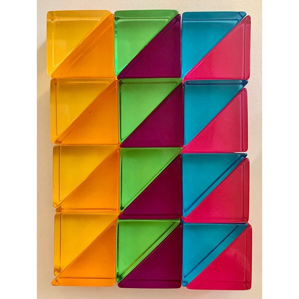 Papoose Toys Papoose Toys Lucite Grands triangles 24pc