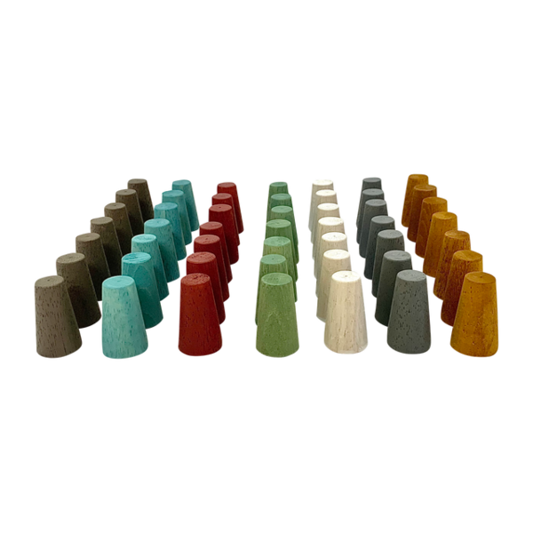 Papoose Toys Papoose Toys mini cônes de Terre 49pc