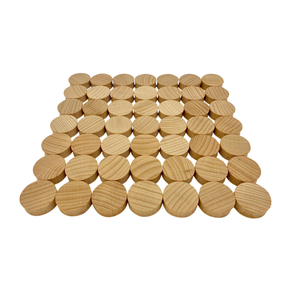 Papoose Toys Papoose Toys Mini Natural Concave 3CM 49PC