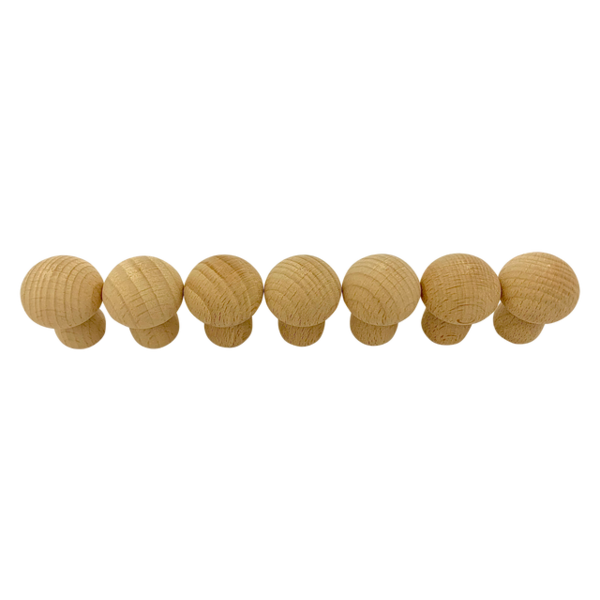 Papoose Toys Papoose Toys mini champignons naturels 7pc