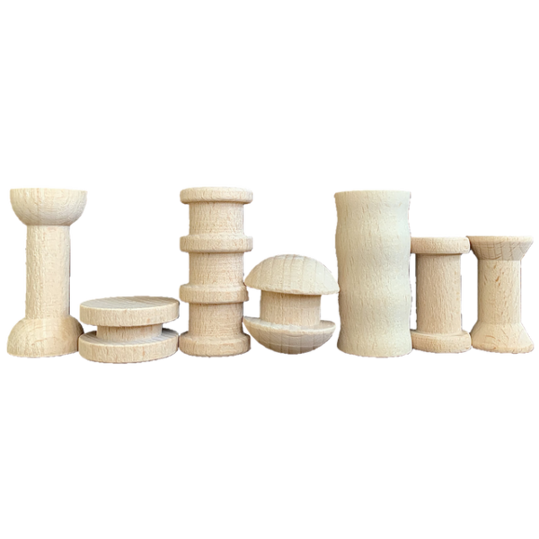 Papoose Toys Papoose Toys Mini Set Natural Set 49pc