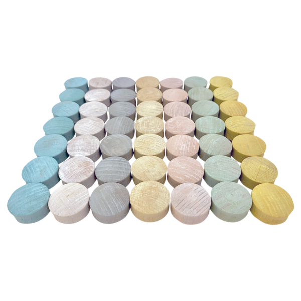 Papoose Toys Papoose Toys mini pastel convexe 49pc