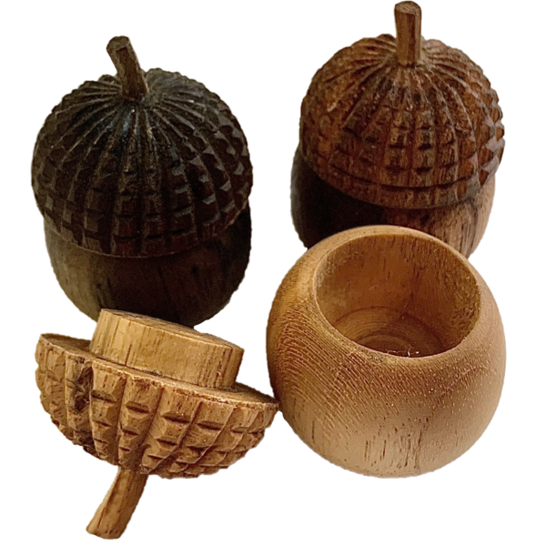Jouets papoose Papoose Toys mini ww acorn pots 6pc