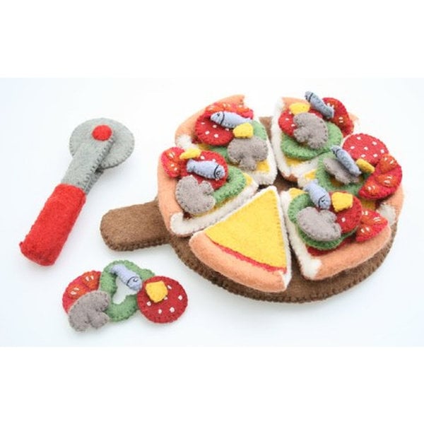 Papoose Toys Papoose Toys Pizza and Server Cutter Tous les garnitures