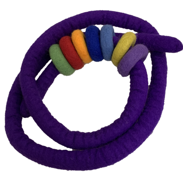 Papoose Toys Papoose Toys Purple Felt Corde et 7 beignets en feutre