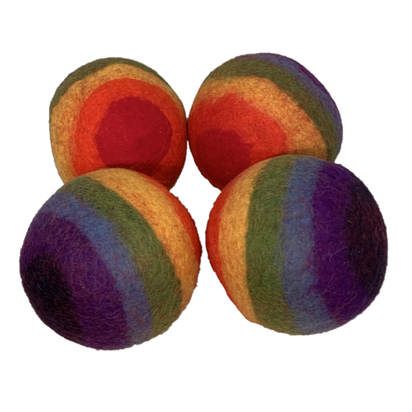 Papoose Toys Papoose Toys Rainbow Ball 12,5 cm 4pc grand