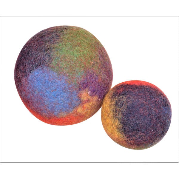 Papoose Toys Papoose Toys Rainbow Balls marbré 2pc