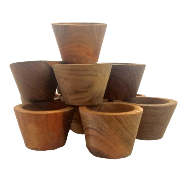 Papoose Toys Papoose Toys Small Bols Natural 12pc
