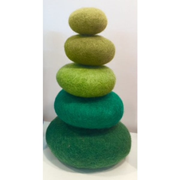 Toys Papoose Papoose Toys Stacking Set 5pc Green