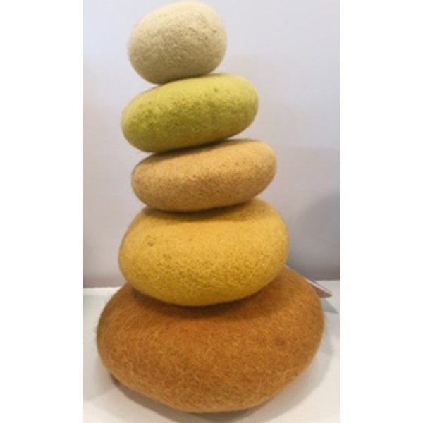 Toys Papoose Papoose Toys Stacking Set 5pc Yellow