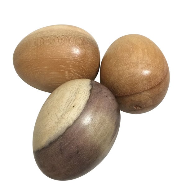 Papoose Toys Papoose Toys Oeufs en bois 6pc