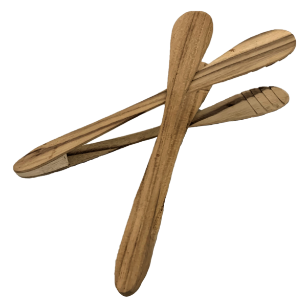 Papoose Toys Papoose Toys Tong en bois 4pc