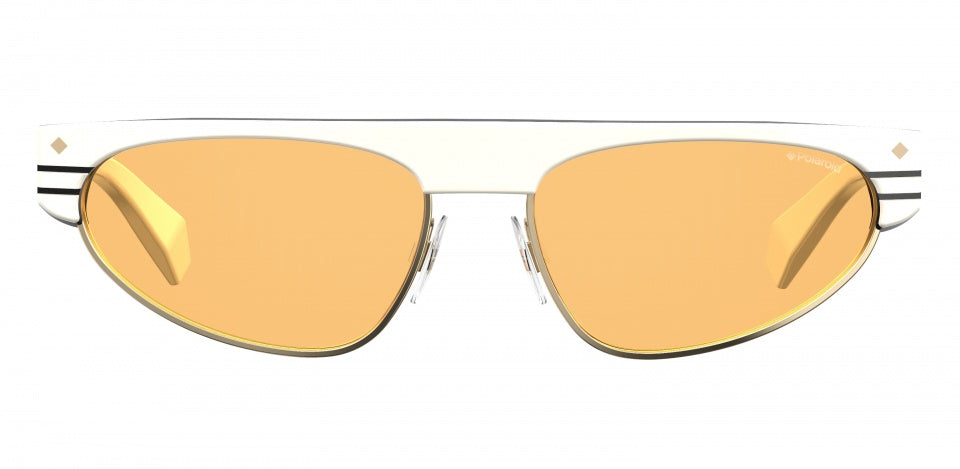 Lunettes de soleil Polaroid 6088 0xr hey dames ivoire avec lentille en cuivre