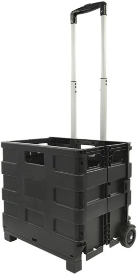 Chariot à bagages Proplus avec caisse pliante 40 litres 25 kg de noir