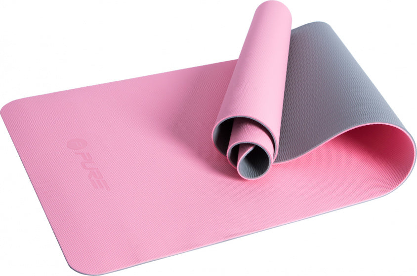 Pure2Improve Yogamat 173 x 58 cm élastique élastique rose