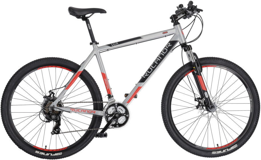 Rucanor Lux 27,5 pouces 51 cm hommes 21V Disc mécanique Brake Silver Red