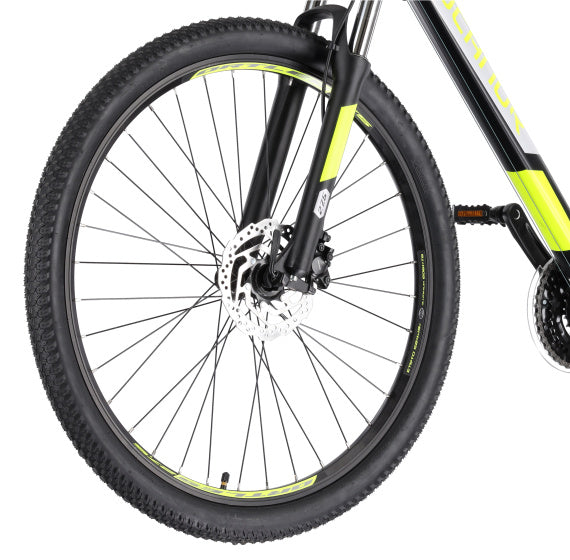 Rucanor lux 29 pouces 53 cm hommes 21V frein à disque mécanique noir jaune