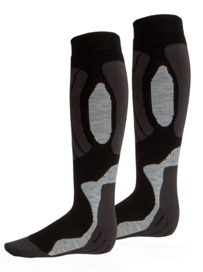 Chaussettes de ski Rucanor Svindal 2 pack Unisexe Black Grey Taille 35-38