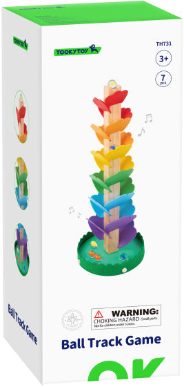 Toky Toy éducatif en marbre en bois en bois avec mélodie 7 pièces