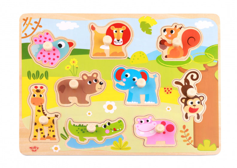 Toky Toy Educational Form Puzzle Animaux 10 pièces