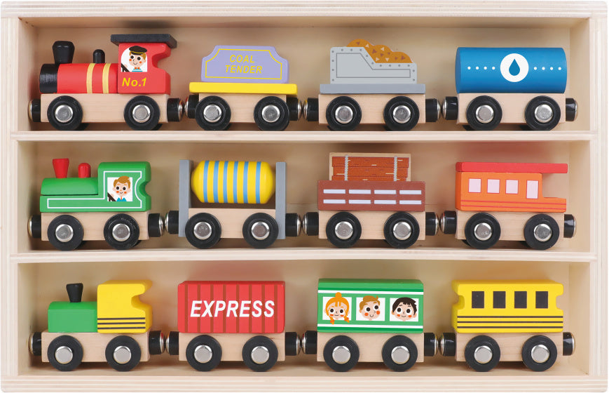 Train Toky Toy Wooden Train 13 pièces