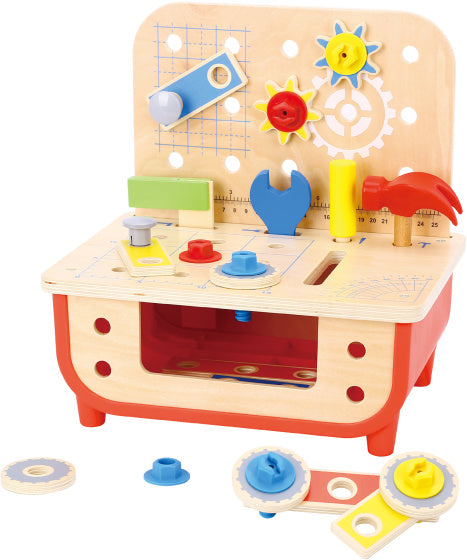 Toyy Toy Educational Wooden Toy Workbench 31 pièces