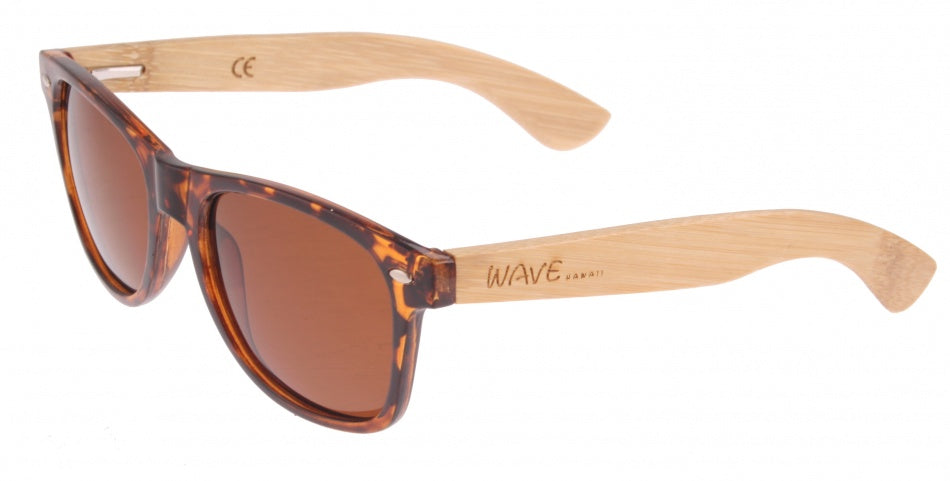 Vague Hawaii Sunglasses Bamboo Taka Unisexe Blank Brown