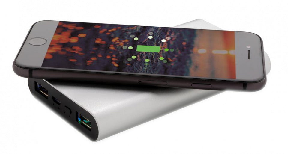 Collection XD Powerbank Wireless 10 000 MAH 12,5 cm Alu Silver