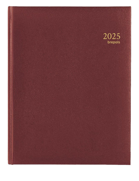 Agenda Brepols timing semaine nl 2026 lima rouge