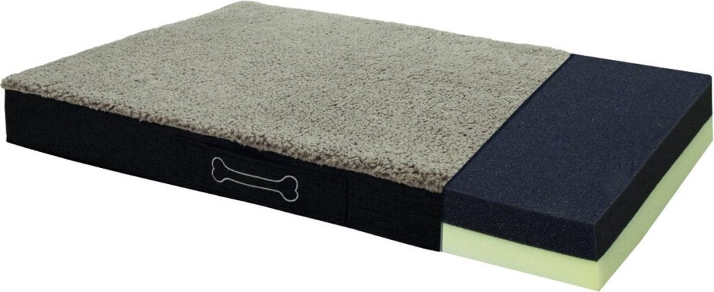 Housse de coussin chien ample Sun garden pour copain 120x72x10 gris anthracite