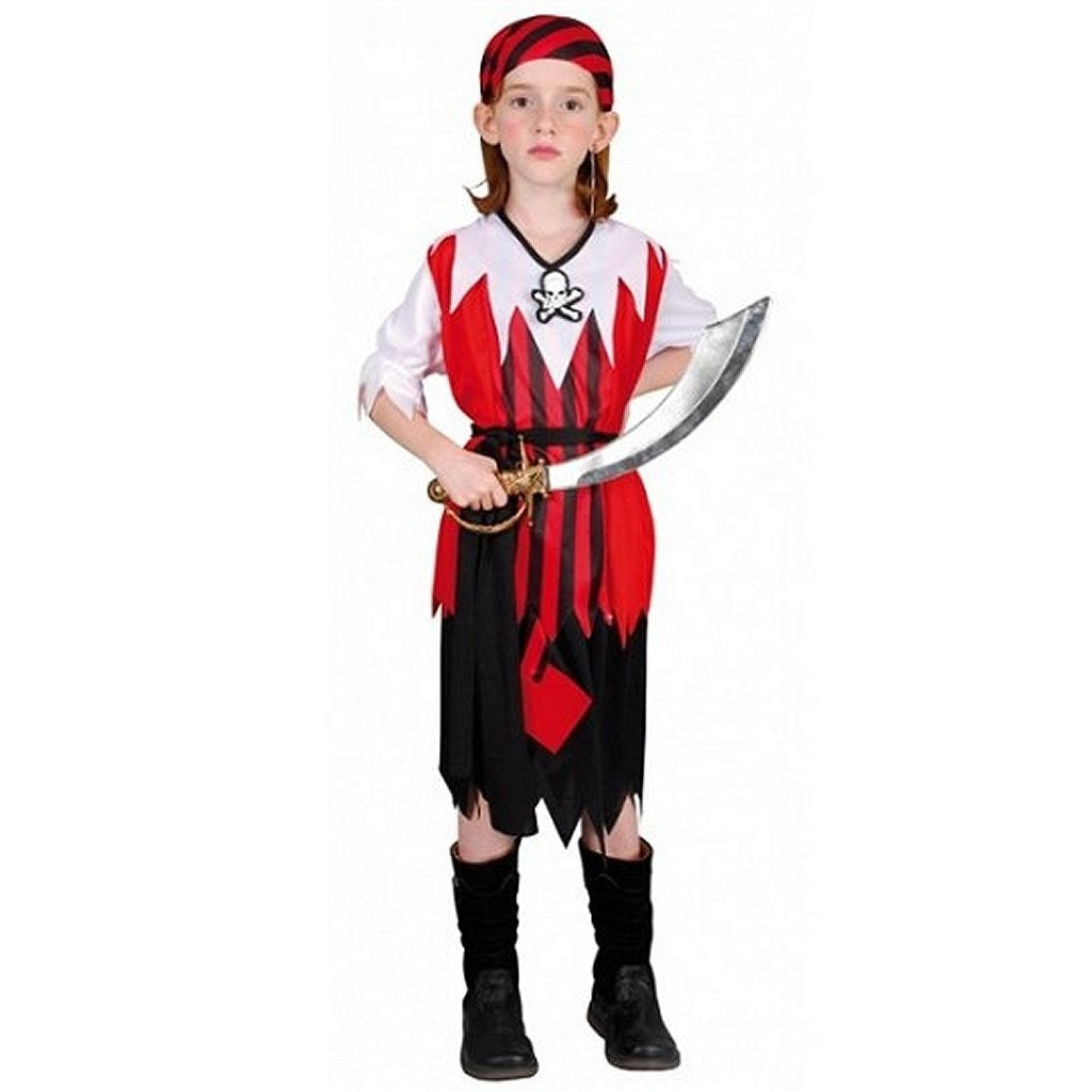 Clown Clown Children's Costume Pirate Girl 10-12 anni