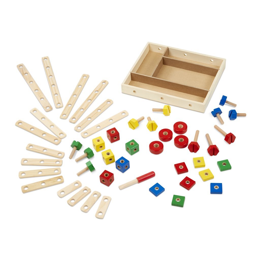 Melissa Doug jeu de construction en bois 48 pièces