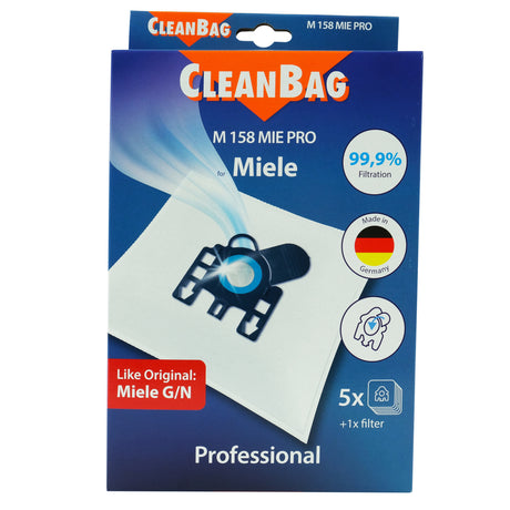 Scanpart cleanbag sac à poussière m 158 mie pro miele 5 pièces