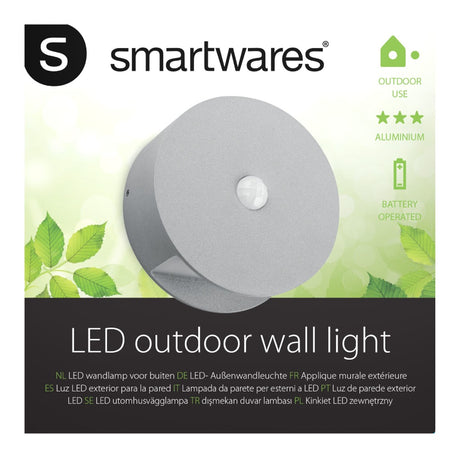 Ranex ra-1004236 applique extérieure LED avec capteur 0,5 w 60 lm gris