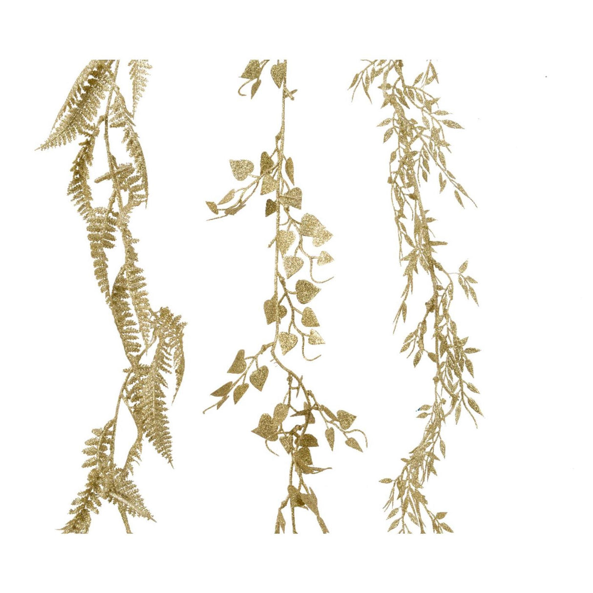 Decoris guirlande paillettes plastique doré 180cm