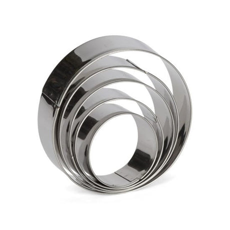 Emporte-pièce Patisse inox 5 pièces rond
