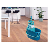 Leifheit Essuie-sol Clean Twist avec Velcro ergo - Set de vadrouille 33 cm complet