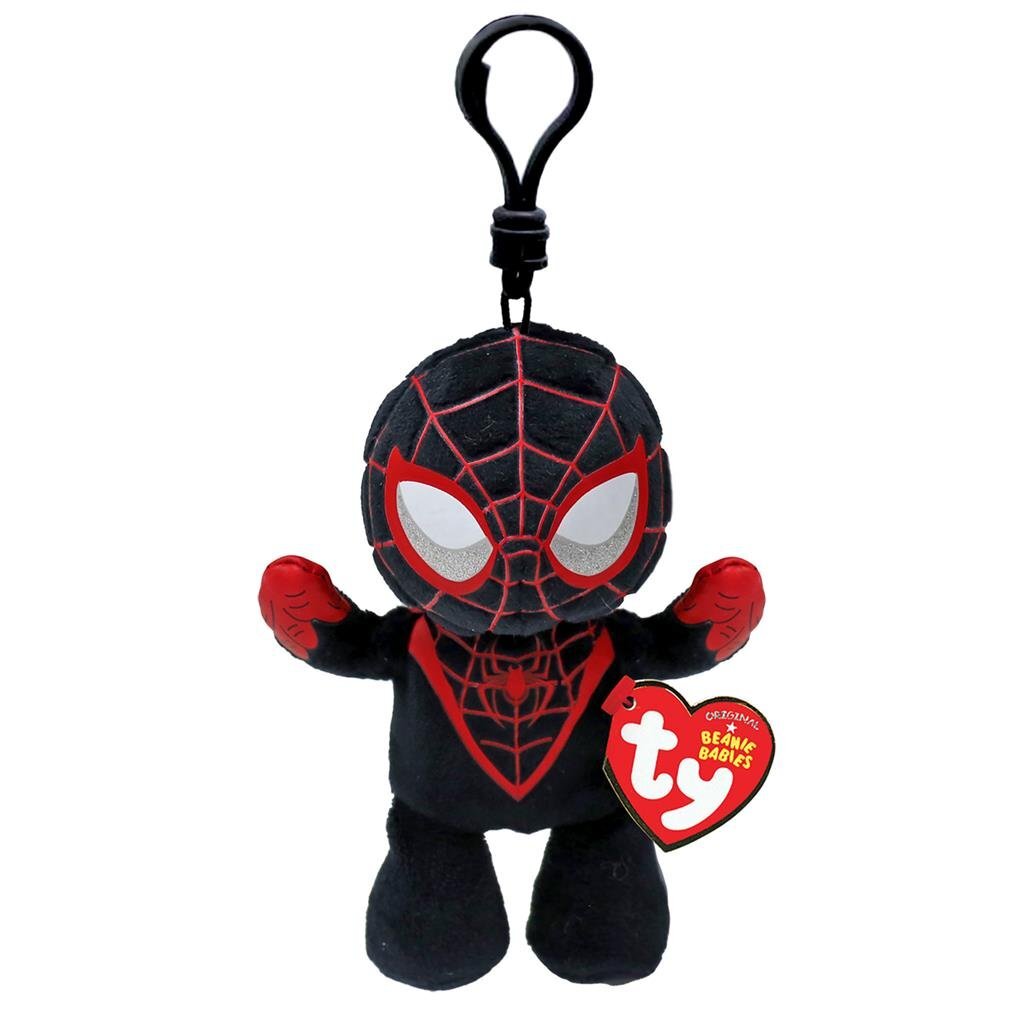 Ty bonnet bébés clip marvel peluche spiderman miles morales 12 cm