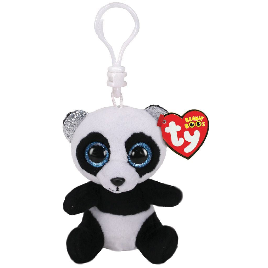 Ty beanie Clip enojado Panda Hug Bamboo 7 cm