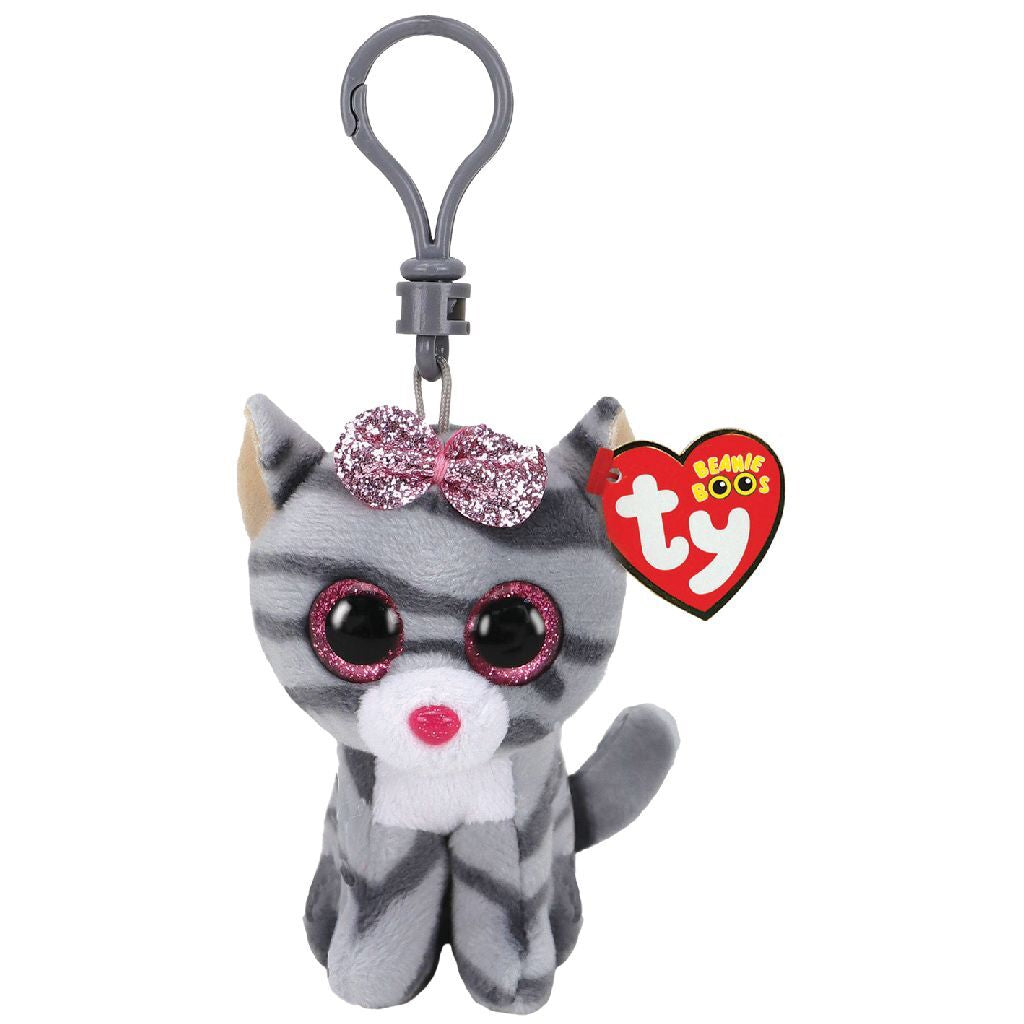 Ty beanie boos clip knuffel kat kiki 7 cm