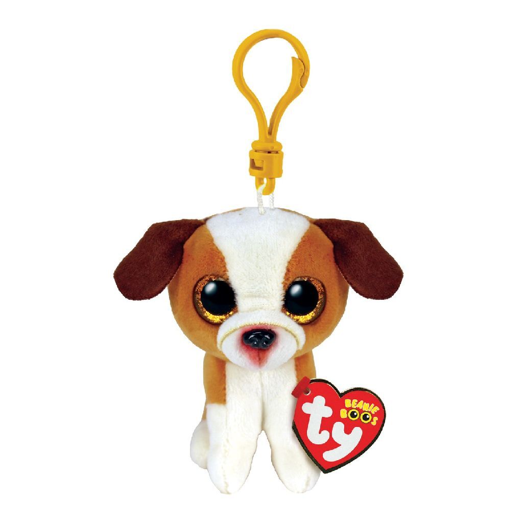 Ty Beanie Boos Clip Hugo Bulldog, 7 cm