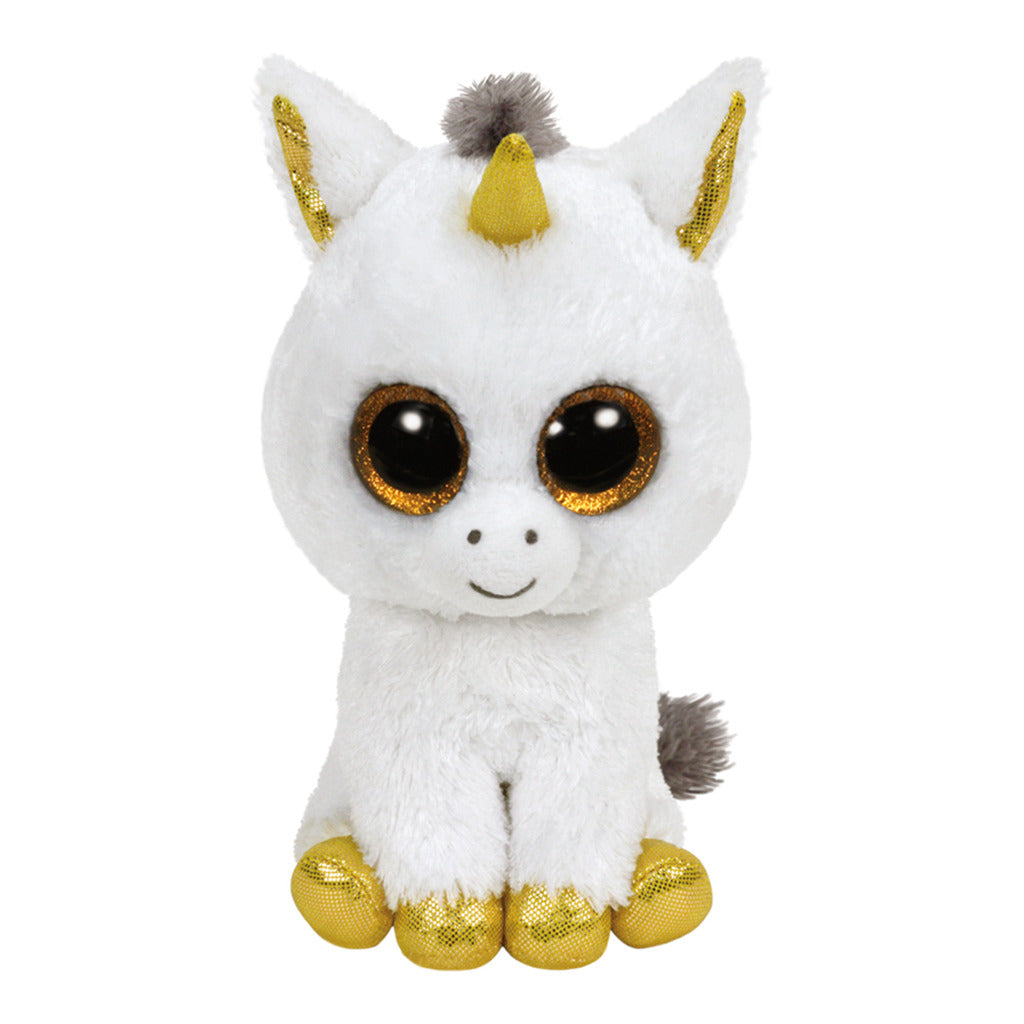 Ty White Unicorn Pegasus Hug 15cm