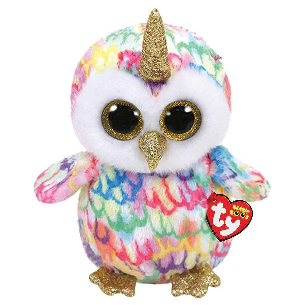 Ty beanie boo #039;s knuffel uil enchanted 24 cm