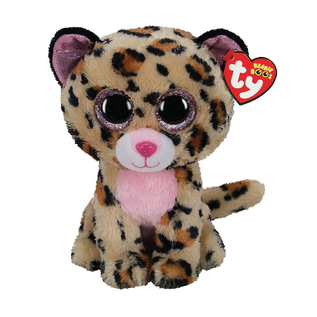 Ty beanie buddy livvie leopard, 24cm