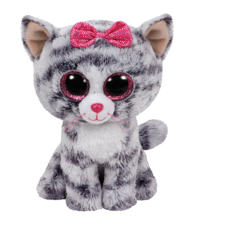 Ty beanie boo's kiki peluche chat gris peluche 15 cm