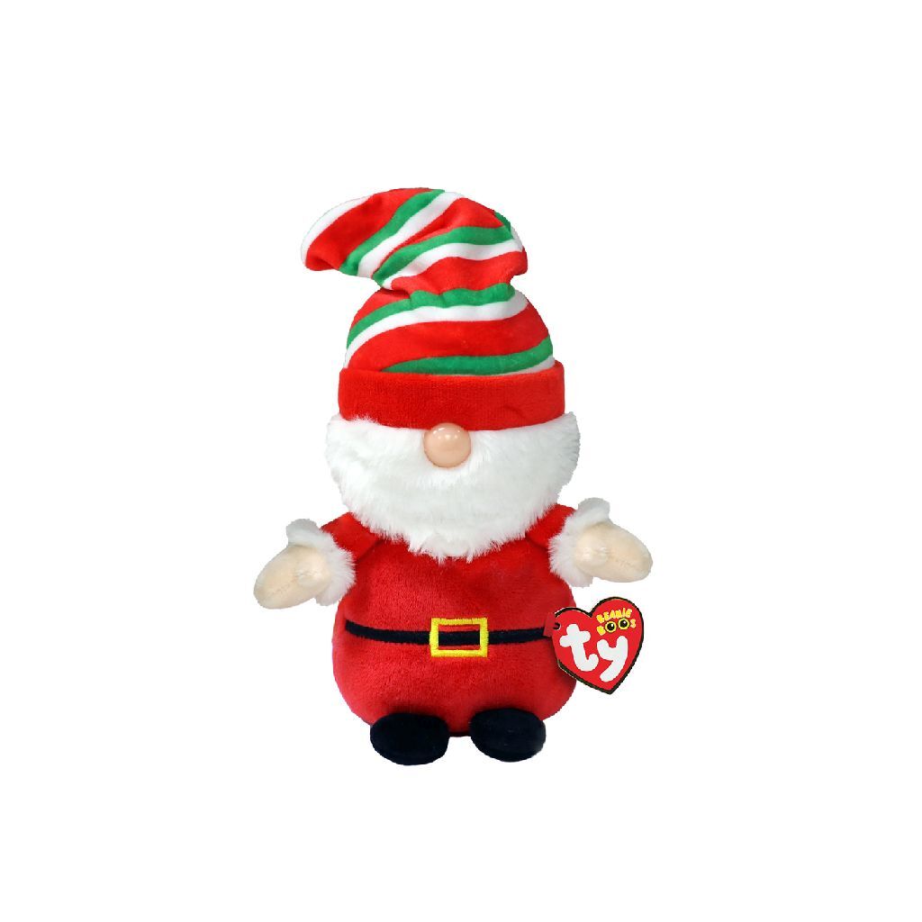 Ty Beanie Boo's Nain de Noël Gnewman Père Noël, 15 cm