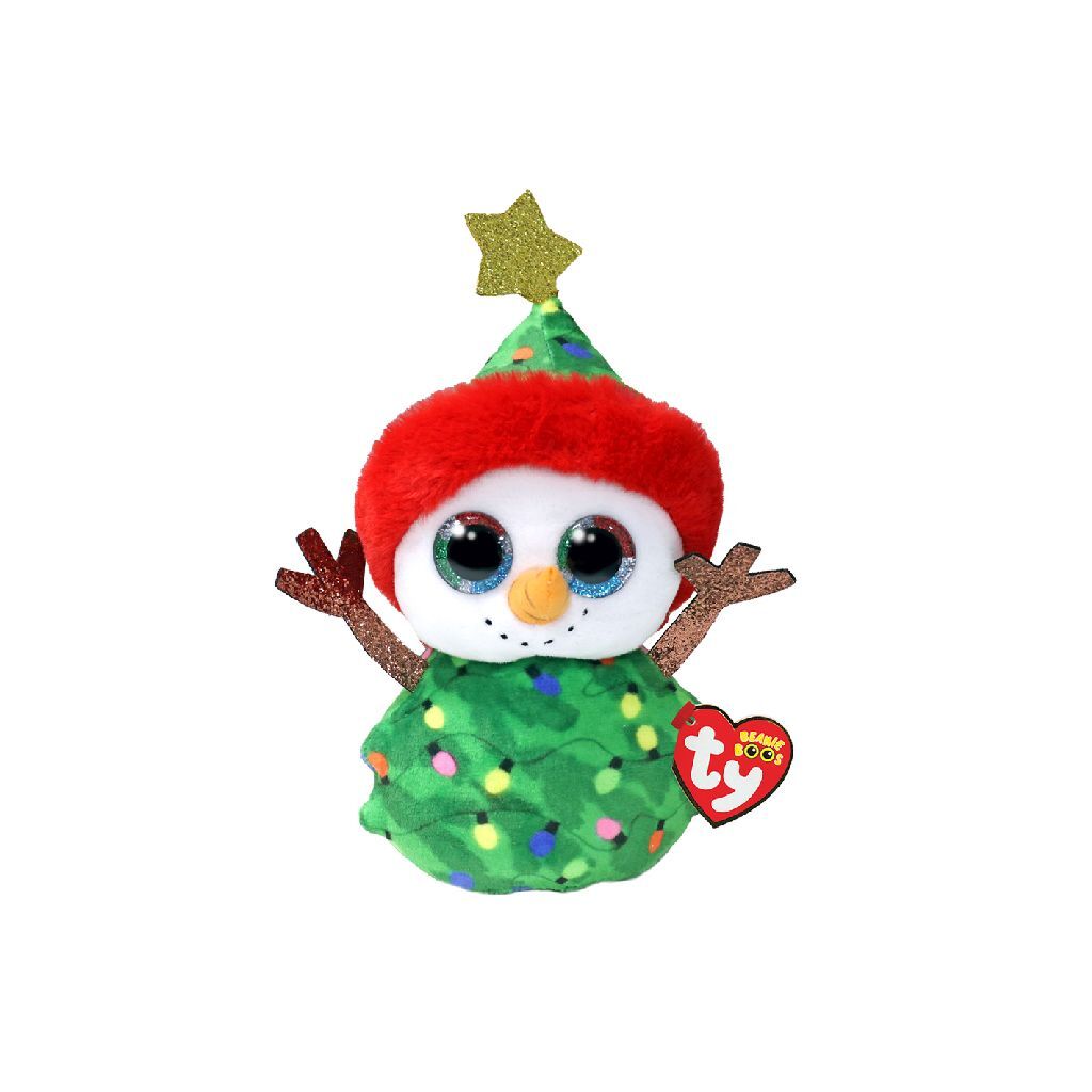 La guirnalda de muñeco de nieve de Navidad de Ty Beanie Boo, 15 cm