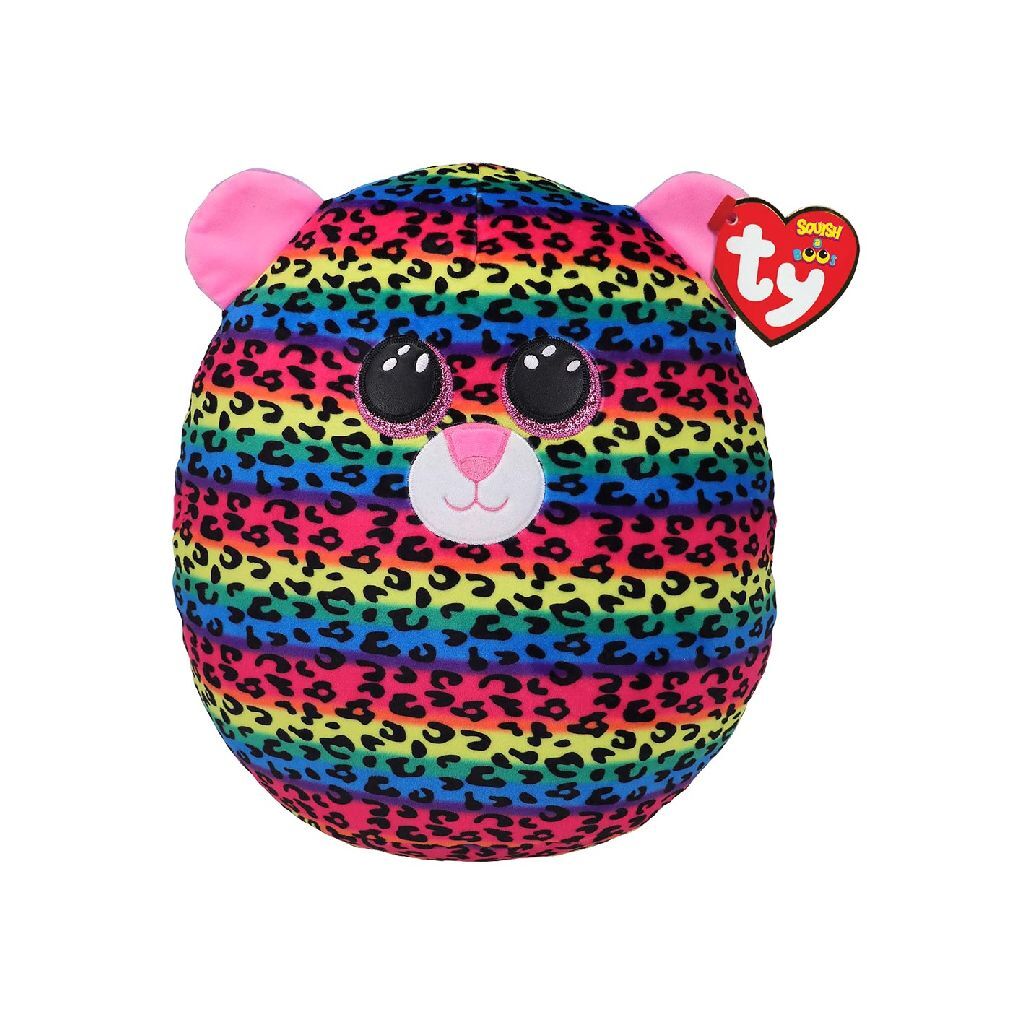 Ty squish a boo coussin câlin léopard à pois 23 cm
