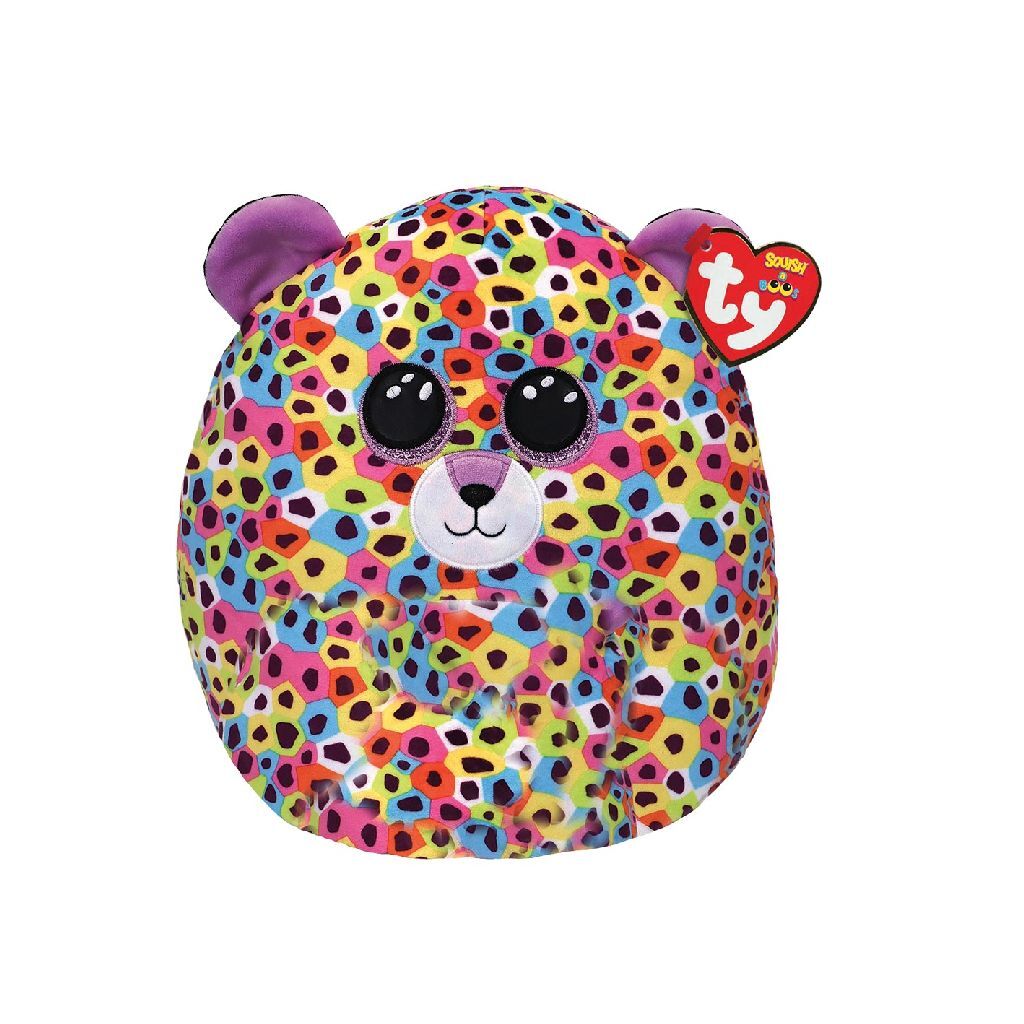 Ty squish a boo coussin câlin léopard giselle 23 cm